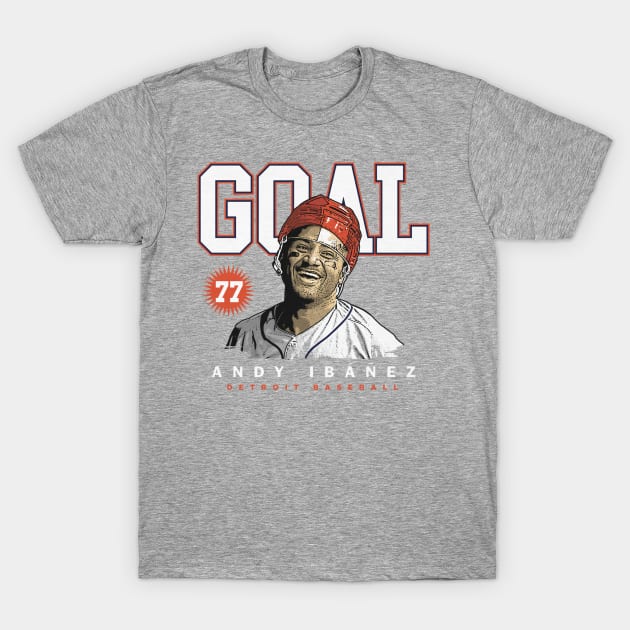 Andy Ibanez Detroit Goal T-Shirt by Jesse Gorrell